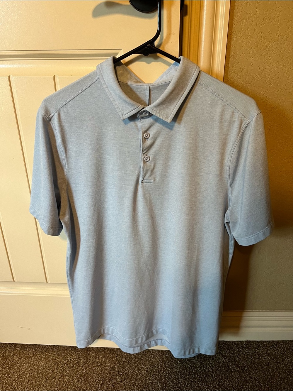 lululemon athletica Pale Blue Men's Polo